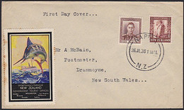 NEW ZEALAND - AUST GVI FDC UPRATED MAORI COOKING PLUS MARLIN POSTER CINDERELLA - Lettres & Documents