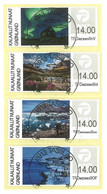 2018 Kalaallit Nunaat, Franking Labels - Central Date Cancellation - Set, Greenland, MNH - Gebraucht