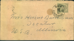 1888, 20 Kreuzer Wappen Als EF Auf Brief Ab WIEN Nach USA - Storia Postale