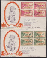 NEW ZEALAND RARE 1945 HEALTH FDCs - Lettres & Documents