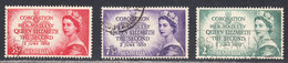 Australia 1953 Coronation, Cancelled, Sc# ,SG 264-266 - Gebraucht