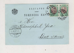 BULGARIA VARNA 1907 Nice Postcard  To Austria - Lettres & Documents