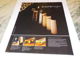 ANCIENNE PUBLICITE LES MUST DE CARTIER  1978 - Cartier