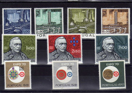 Portugal (1970)  -  Poste Annee  Complete 28 Valeurs -   Neufs** - Annate Complete