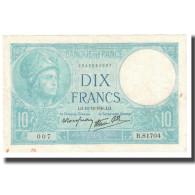 France, 10 Francs, 1940, P. Rousseau And R. Favre-Gilly, 1940-12-12, SUP+ - 10 F 1916-1942 ''Minerve''