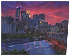 (W13) USA Posted To Australia - Zazzle Card (Minneapolis) - Minneapolis