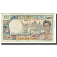 Billet, Tahiti, 500 Francs, KM:25b2, TB - Papeete (Polynésie Française 1914-1985)