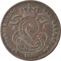 Monnaie, Belgique, Leopold II, Centime, 1899, TTB, Cuivre, KM:33.1 - 1 Centime