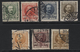 Denmark (17) 1907 Frederik VIII Set. Used - Andere & Zonder Classificatie
