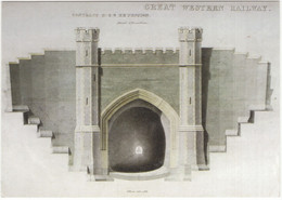 Great Western Railway Contract Drawing For Twerton Tunnel - (Architectural Drawing C. 1839 - I.K. Brunel, Bath) - Ouvrages D'Art
