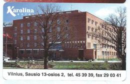 LIETUVA 3 - 50u KAROLINA HOTEL Neuve URMET MINT Lituanie - Lituanie