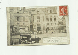 75 - PARIS - 20 Eme Ile D'amour Mairie Rue De Belleville Detruite En 1874 Animé Attelage état Voir Scan - District 20