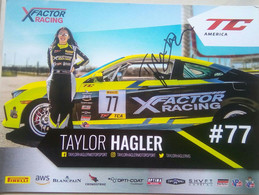 Taylor Hagler ( American Race Car Driver) - Autógrafos