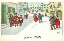 ILLUSTRATEUR  PAULI EBNER  M.M   N° 1233  Enfants  Joyeux Noel - Ebner, Pauli