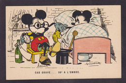 CPA Pot De Chambre Scatologie Mickey Mouse Walt Disney écrite - Autres & Non Classés