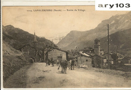 73- Savoie-  Lanslebourrg_entrée Du Village  _535hab- Défilé Des Vaches  ( Voyagée) - Altri & Non Classificati