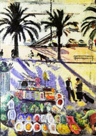 ►◄  JEAN PUY Marché à Sanary   Expo  "  Mediterranée De Courbet à Matisse " Paris Grand Palais 2000 - Pintura & Cuadros