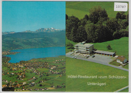 Flugaufnahme Hotel-Restaurant Zum Schützen Unterägeri - Unterägeri