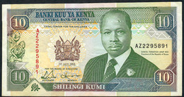 KENYA P24e 10 SHILLINGS 1993  #AZ         XF-AU - Kenya