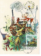 CARTE MAXIMUM POLOGNE 1962 The Fairy Tale "About Gnomes And The Orphan Mary" By Maria Konopnicka - Maximumkaarten