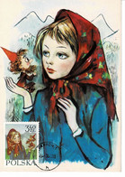 CARTE MAXIMUM POLOGNE 1962 The Fairy Tale "About Gnomes And The Orphan Mary" By Maria Konopnicka - Tarjetas Máxima