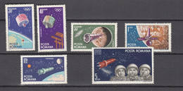 Romania 1965,6V,space,aerospace,ruimtevaart,luft Und Raumfahrt,de L'aérospatiale,MNH/Postfris(A3925) - América Del Norte