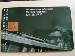 NETHERLANDS  ADVERTISING CHIPCARD HFL 2,50   CRD 592 NS RAIL INFRABEHEER / TRAIN       MINT    ** 3776** - Privadas