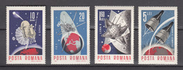 Romania 1966,4V,space,aerospace,ruimtevaart,luft Und Raumfahrt,de L'aérospatiale,MNH/Postfris(A3927) - América Del Norte