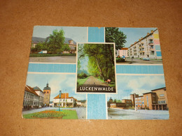 Luckenwalde, Brandenburg, Bahnhof, Leninplatz, Stadtpark..., Stamp DDR 1985? - Luckenwalde