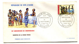 RC 19086 COTE D'IVOIRE N° 279 ANNIVERSAIRE DE L'INDÉPENDANCE 1968 FDC 1er JOUR - TB - Ivory Coast (1960-...)