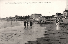 Pornichet * La Plage Devant L'hôtel De L'océan Et Le Casino - Pornichet