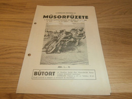 Speedway Müzorfüzete / Debrecen 1967, Ungarn , Programmheft / Programm / Rennprogramm !!! - Motos