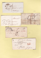 B01-206 5 Vieux Documents De 1837 à 1843 Notaire Avoué Grenoble Nancy Montmirail ... 100 € - 1800 – 1899