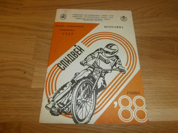 Speedway Rovno / Riwne 20.04.1988 , Russland , Programmheft / Programm / Rennprogramm !!! - Motos