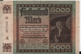 Billet De 5000 MARK ( 1922 ) - 5.000 Mark