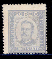 ! ! Portugal - 1892 King Carlos 20 R (Perf 12 3/4) - Af. 75 - No Gum - Unused Stamps