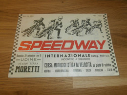 Speedway Udine 29.09.1968 , Italia , Programmheft / Programm / Rennprogramm !!! - Motos