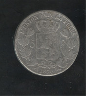 Fausse 5 Francs Belgique 1870 - Tranche Lisse - Exonumia - 5 Francs