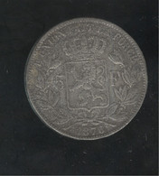 Fausse 5 Francs Belgique 1876 - Tranche Lisse - Exonumia - 5 Francs