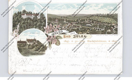 0-5322 BAD SULZA, Lithographie 1897, 50 Jähriges Badejubiläum - Bad Sulza