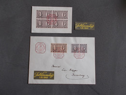 TIMBRE SUISSE.ENVELOPPE.CENTENAIRE DU TIMBRE DE ZURICH.1943.VIGNETTE. - Andere & Zonder Classificatie