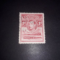 PL2188 COLONIE INGLESI BRITANNICHE BASUTOLAND KING GEORGE VI 1938 COCCODRILLO "XO" - 1933-1964 Colonie Britannique