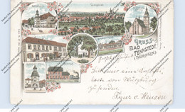 0-5822 BAD TENNSTEDT, Lithographie 1897, Gasthaus Zum Anker, Schützenhaus, Bahnhof, Schwefelbad... - Bad Tennstedt