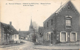 Conchy Les Pots         60        Bureau De Poste Et Rue De L'église              (voir Scan) - Andere & Zonder Classificatie
