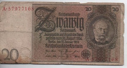 Billet Allemand - 20 Mark - Altri & Non Classificati