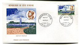 RC 19133 COTE D'IVOIRE N° 343 INSTITUT PASTEUR 1972 FDC 1er JOUR - TB - Côte D'Ivoire (1960-...)