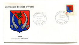 RC 19136 COTE D'IVOIRE N° 347 ARMOIRIES DE DALOA 1972 FDC 1er JOUR - TB - Côte D'Ivoire (1960-...)