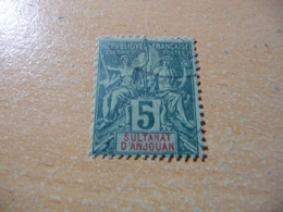 TIMBRE   ANJOUAN       N  4      COTE  7,00  EUROS   OBLITERE - Used Stamps