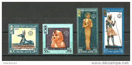 Egypt - 1967 - ( Post Day - Tutankhamen & Others ) - Pharaonic - Set Of 4 - MNH (**) - Aegyptologie