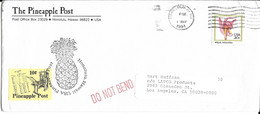 HAWAI-PINEAPPLE POST ENVELOPPE ACEC CACHET ANANAS - Hawaii